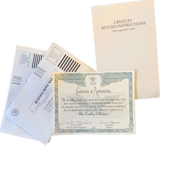 Vintage Crestley Collection Susan Wheeler Let Heaven and Nature Sing Americana - Picture 6 of 7